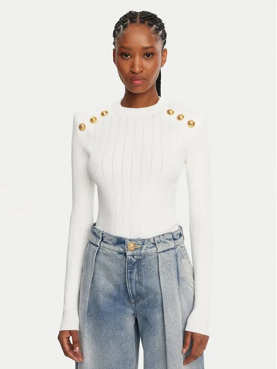 Pullover · Weiß · Regular Fit