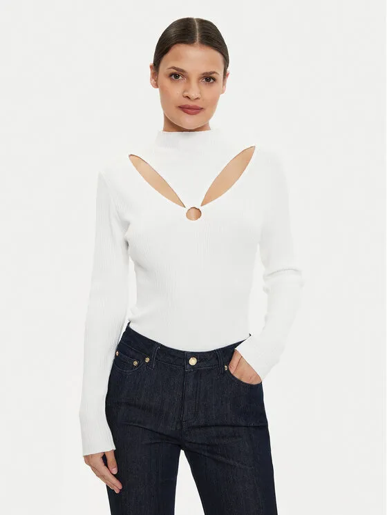 Pullover · Weiß · Slim Fit