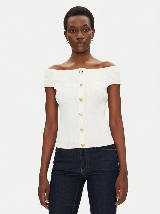 Pullover · Weiß · Slim Fit