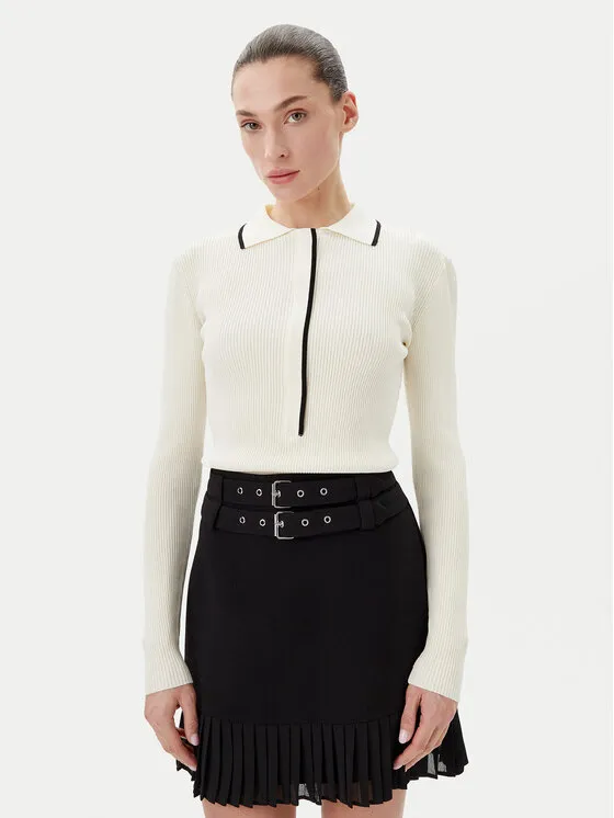 Pullover · Weiß · Slim Fit