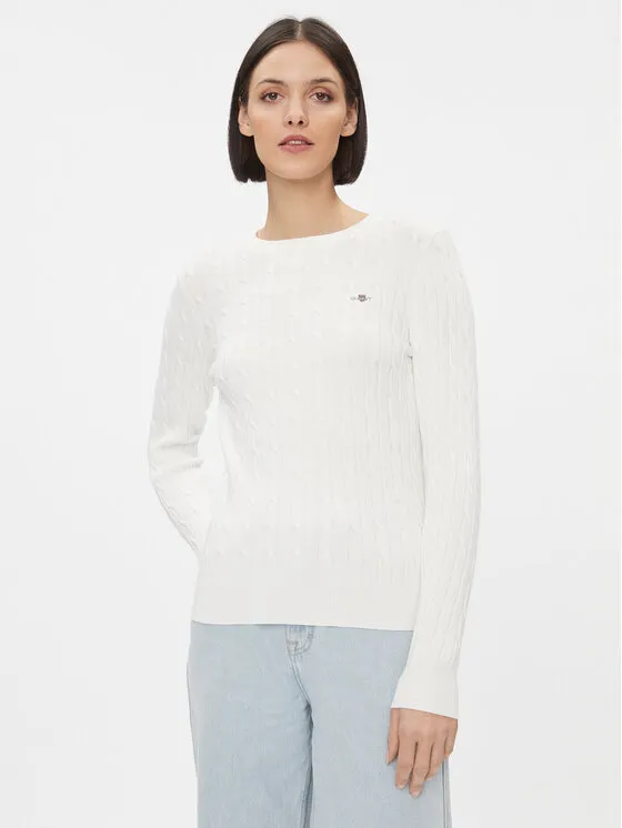 Pullover · Weiß · Slim Fit