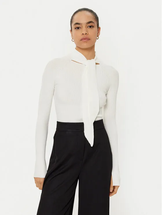 Pullover · Weiß · Slim Fit