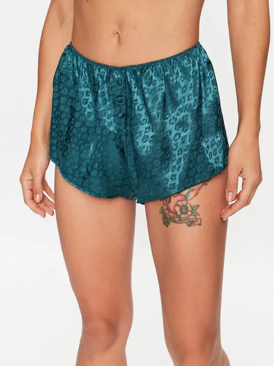 Pyjamashorts · Türkisfarben