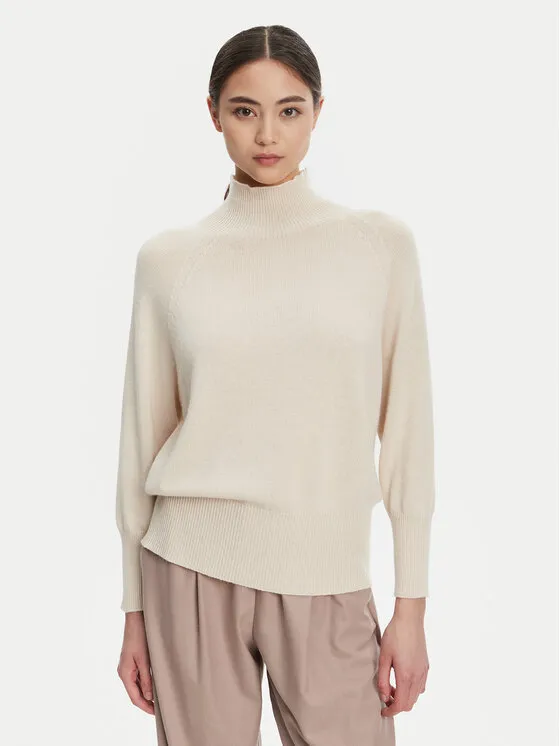 Rollkragenpullover · Beige · Oversize