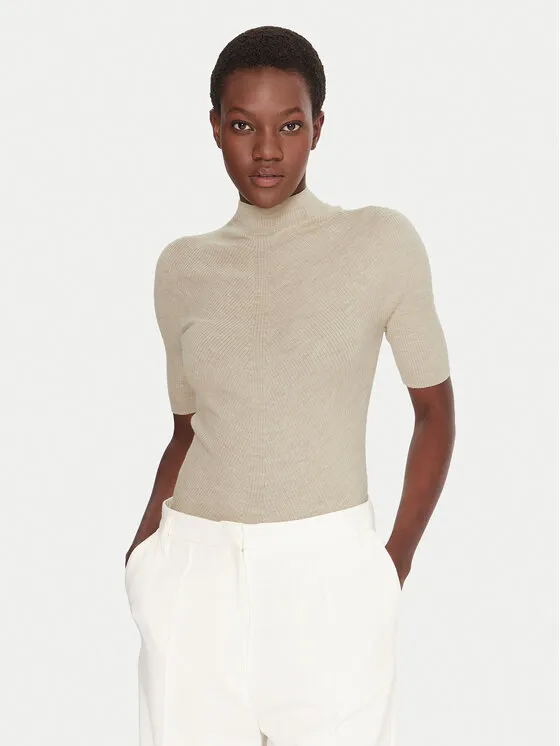 Rollkragenpullover · Beige · Regular Fit