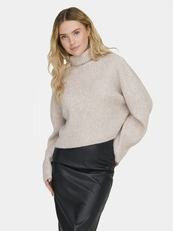 Rollkragenpullover · Beige · Regular Fit
