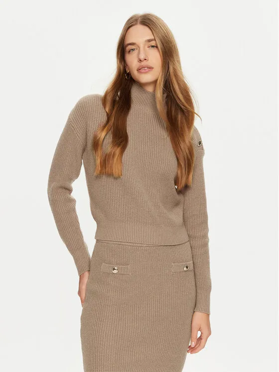 Rollkragenpullover · Beige · Regular Fit