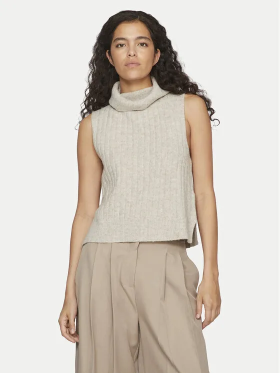 Rollkragenpullover · Beige · Regular Fit