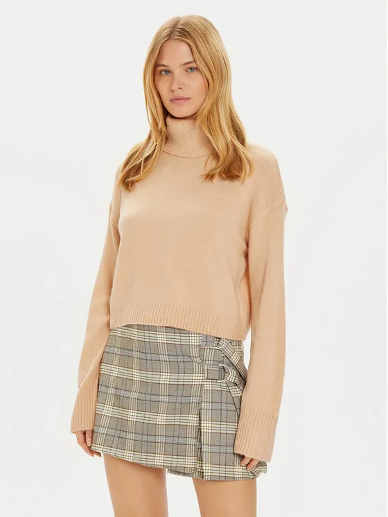 Rollkragenpullover · Beige · Regular Fit