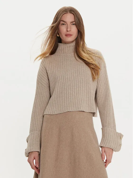 Rollkragenpullover · Beige · Regular Fit