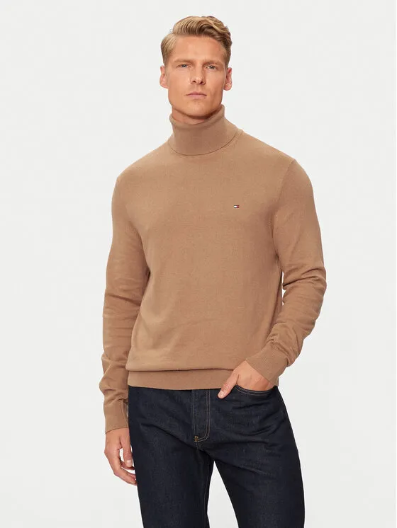 Rollkragenpullover · Beige