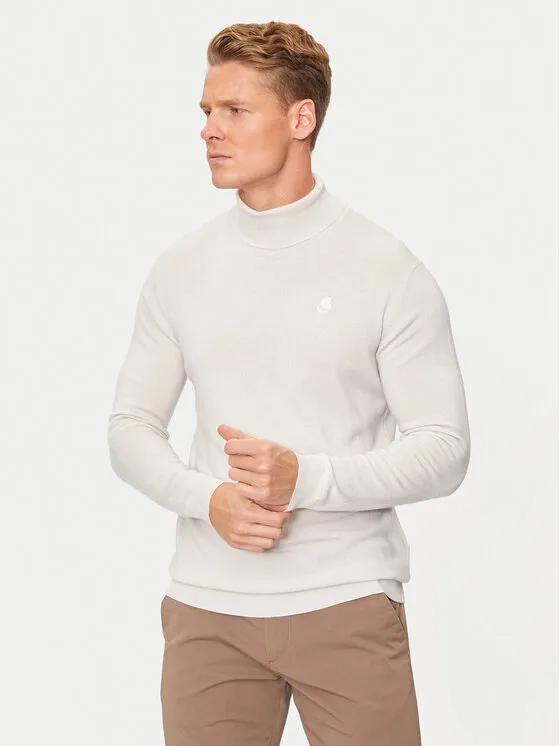 Rollkragenpullover · Beige