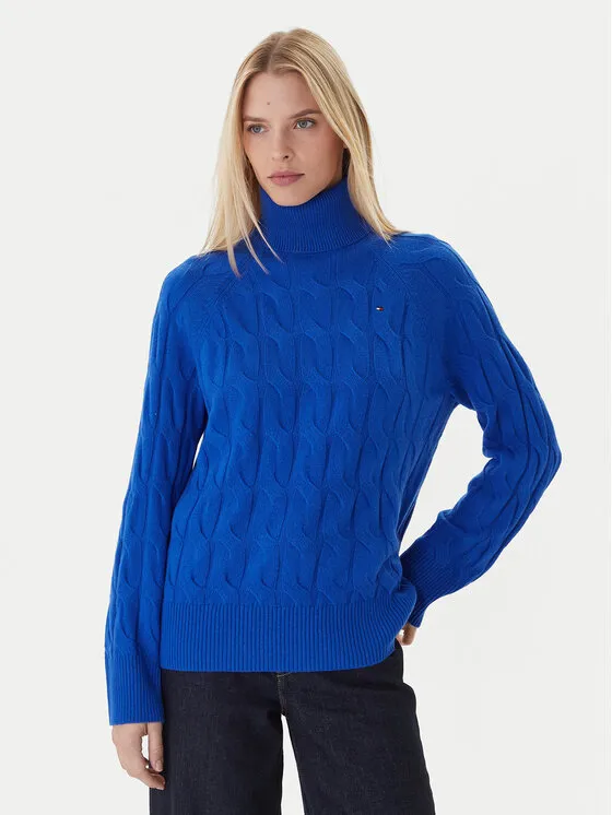 Rollkragenpullover · Blau · Regular Fit