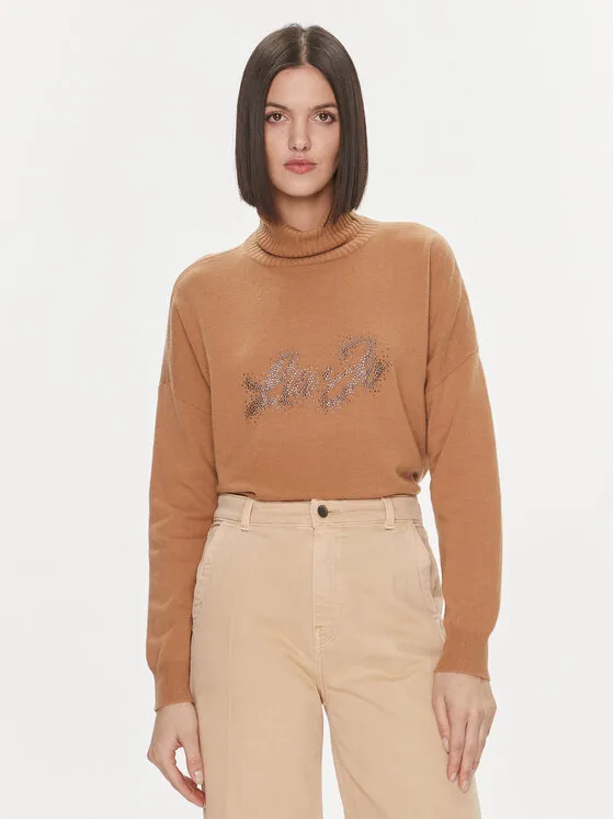 Rollkragenpullover · Braun · Regular Fit