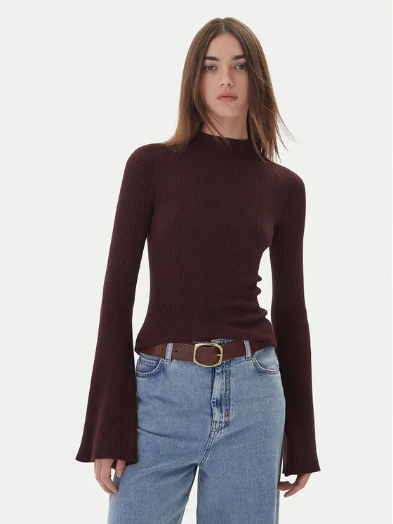 Rollkragenpullover · Braun · Regular Fit
