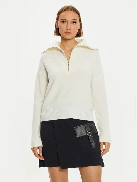 Rollkragenpullover · Écru · Regular Fit