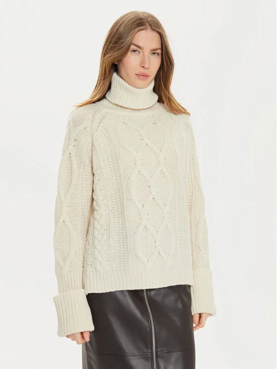 Rollkragenpullover · Écru · Regular Fit