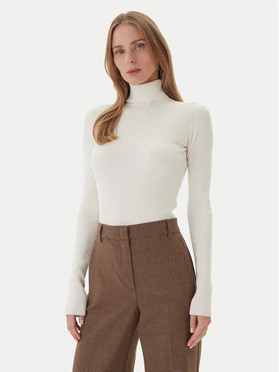 Rollkragenpullover · Écru · Regular Fit