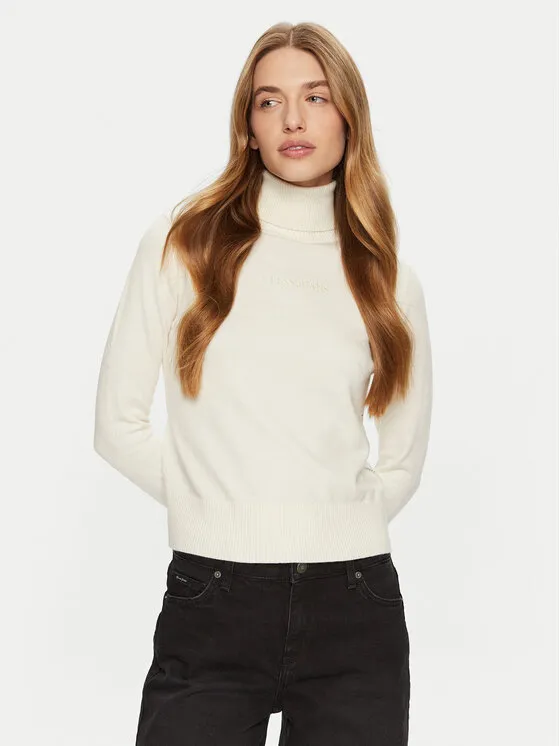 Rollkragenpullover · Écru · Regular Fit