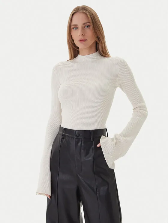 Rollkragenpullover · Écru · Regular Fit