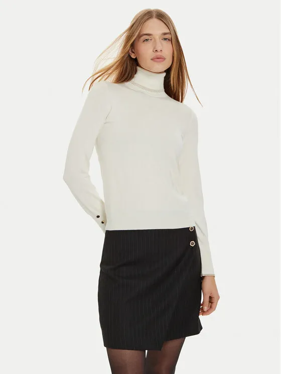 Rollkragenpullover · Écru · Regular Fit