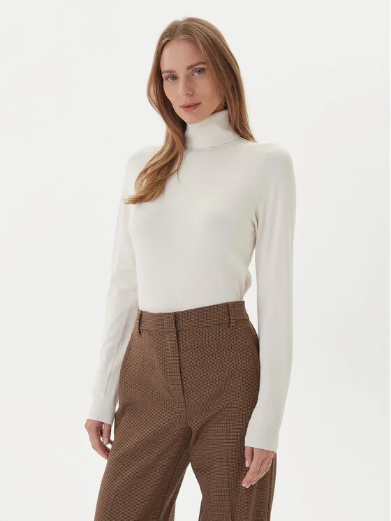 Rollkragenpullover · Écru · Regular Fit