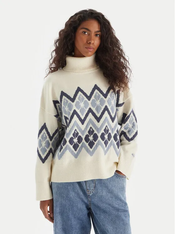 Rollkragenpullover · Écru · Regular Fit