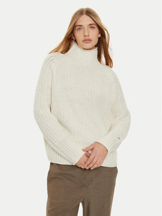 Rollkragenpullover · Écru · Regular Fit