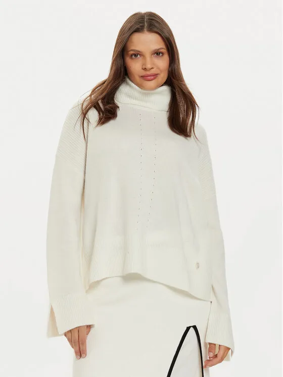 Rollkragenpullover · Écru · Regular Fit