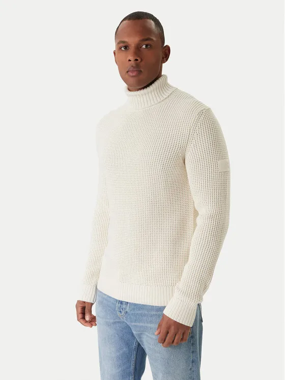 Rollkragenpullover · Écru