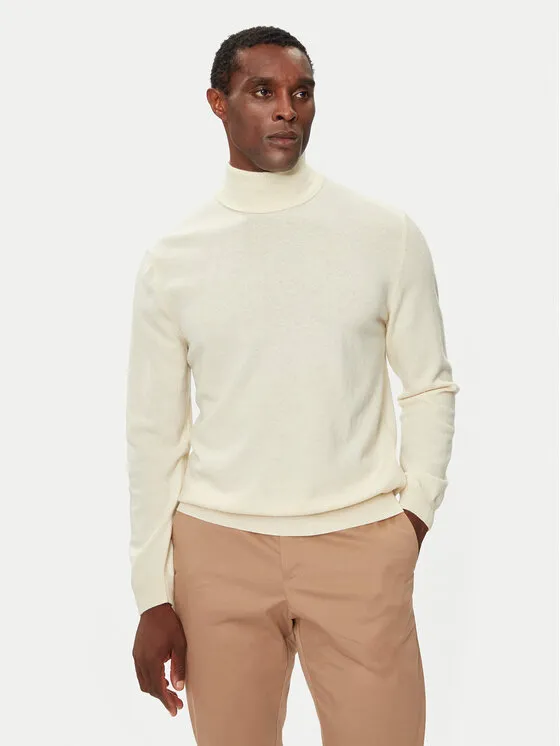 Rollkragenpullover · Écru