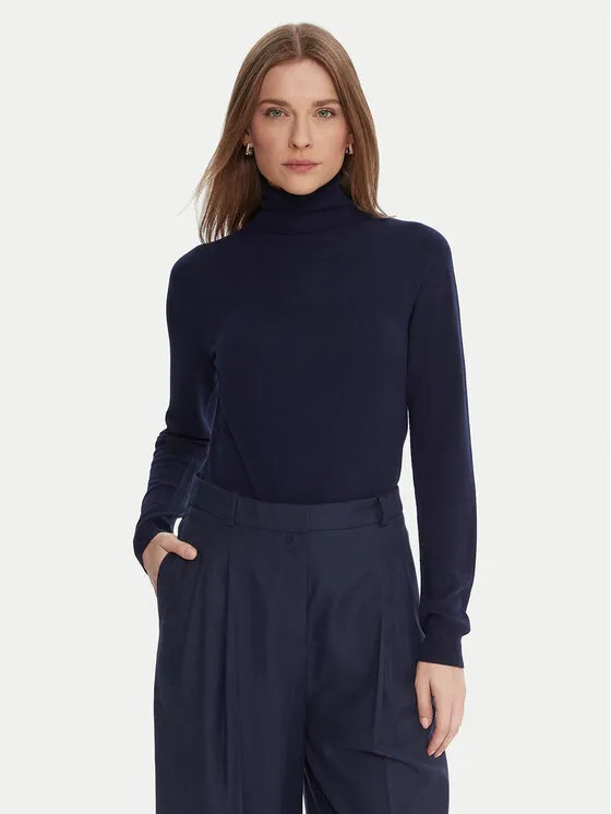 Rollkragenpullover · Dunkelblau · Regular Fit