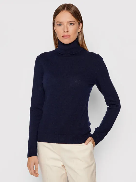 Rollkragenpullover · Dunkelblau · Regular Fit
