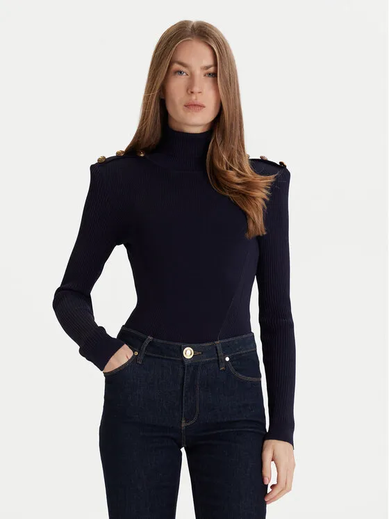 Rollkragenpullover · Dunkelblau · Regular Fit