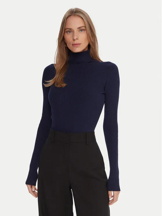 Rollkragenpullover · Dunkelblau · Regular Fit
