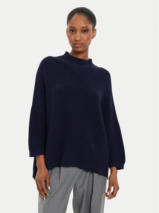 Rollkragenpullover · Dunkelblau · Relaxed Fit