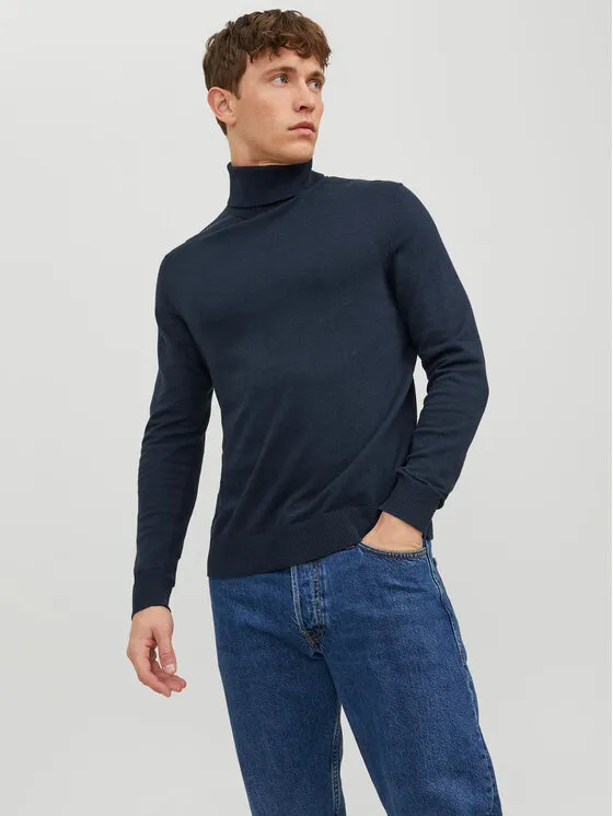 Rollkragenpullover · Dunkelblau