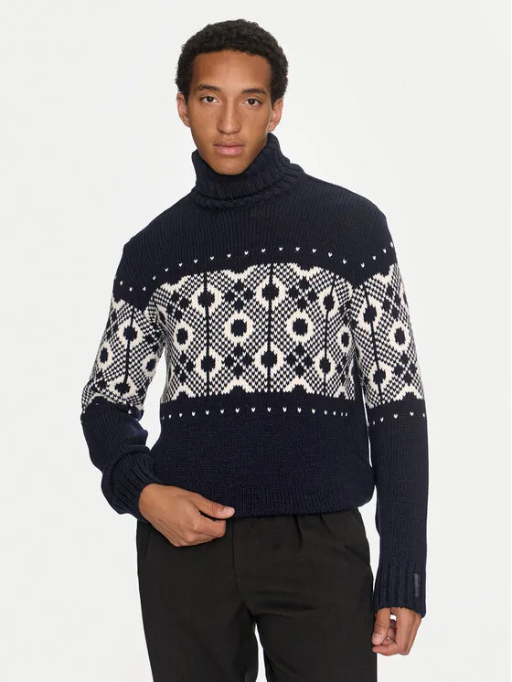 Rollkragenpullover · Dunkelblau