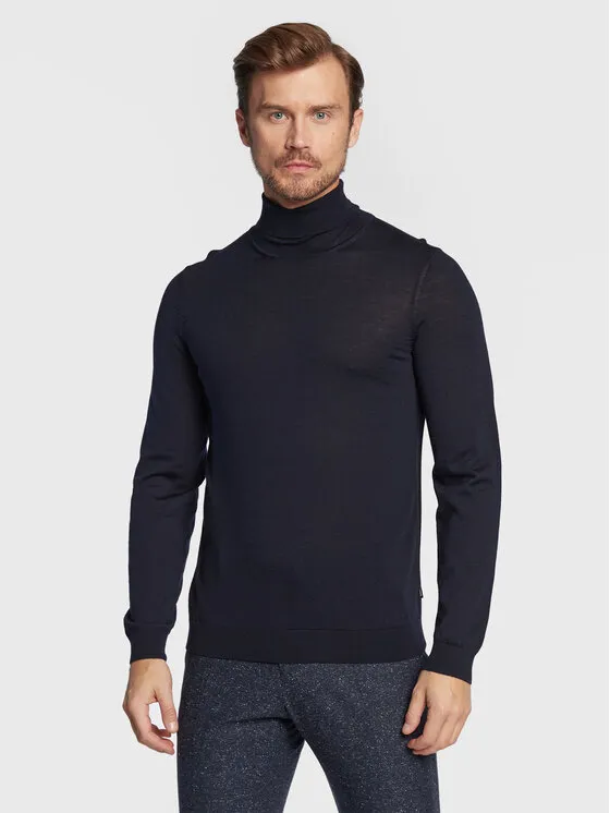 Rollkragenpullover · Dunkelblau