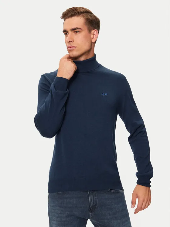 Rollkragenpullover · Dunkelblau