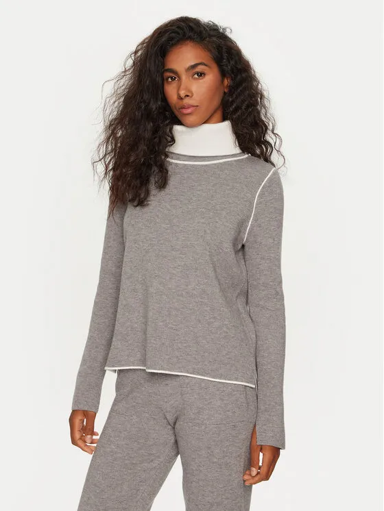 Rollkragenpullover · Grau · Regular Fit