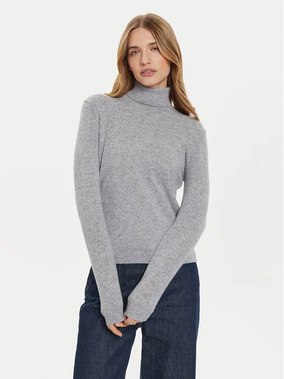 Rollkragenpullover · Grau · Regular Fit