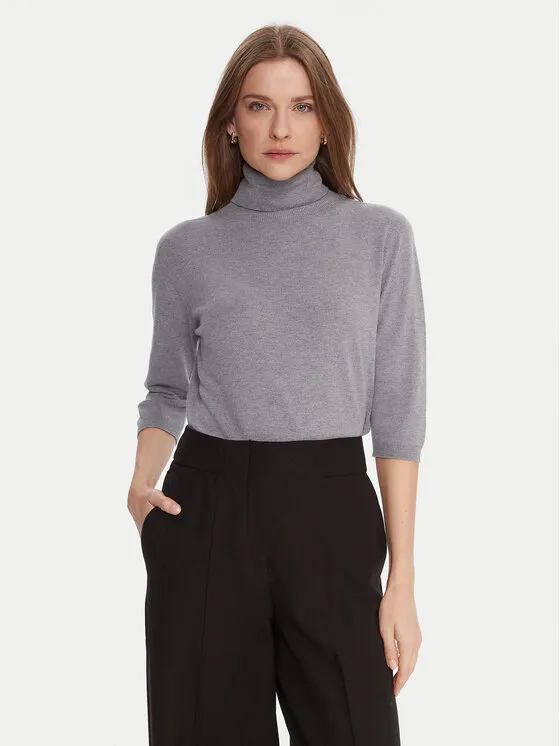 Rollkragenpullover · Grau · Regular Fit