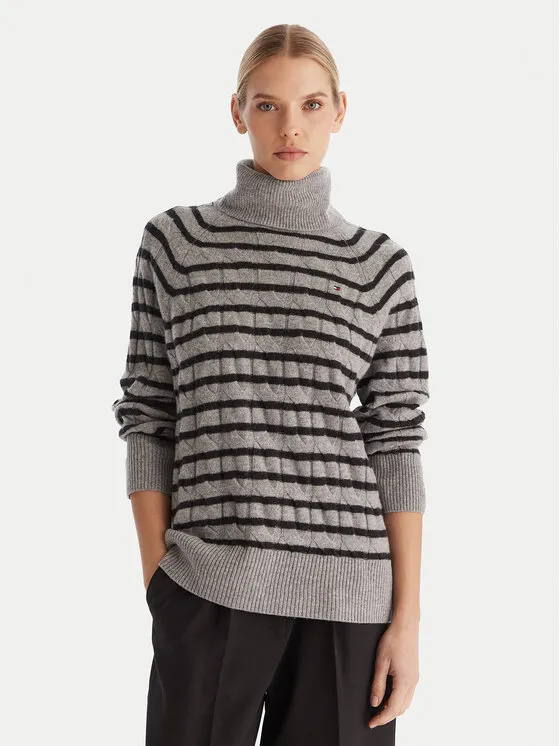 Rollkragenpullover · Grau · Regular Fit