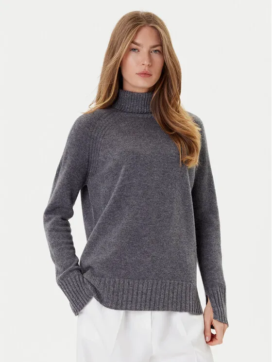 Rollkragenpullover · Grau · Relaxed Fit