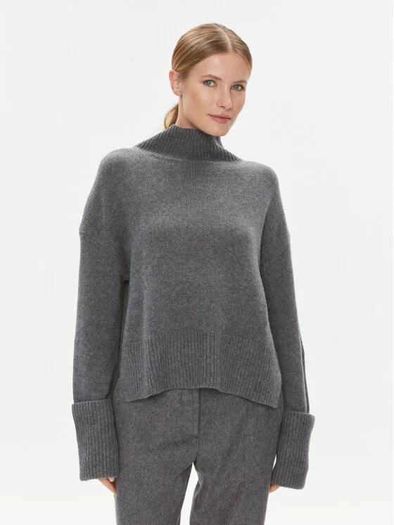 Rollkragenpullover · Grau · Relaxed Fit