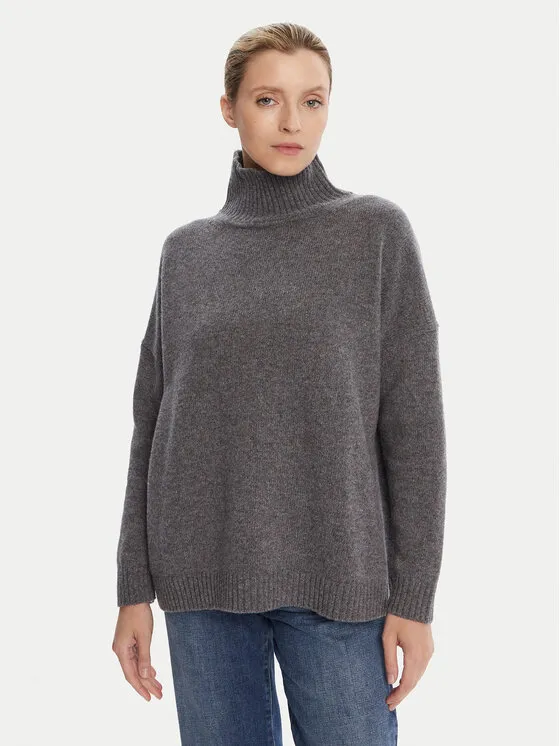 Rollkragenpullover · Grau · Relaxed Fit