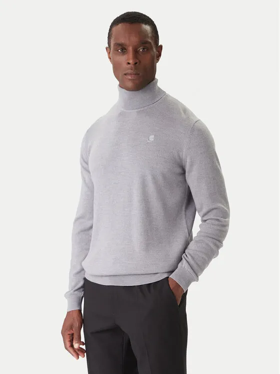 Rollkragenpullover · Grau