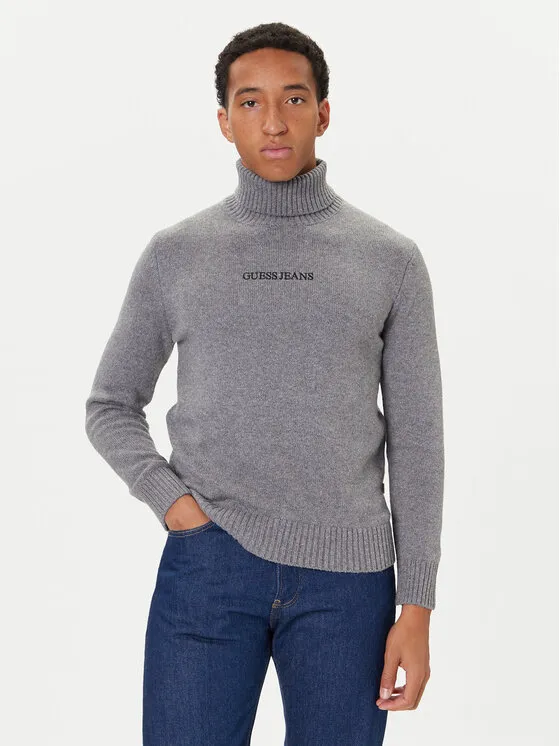 Rollkragenpullover · Grau