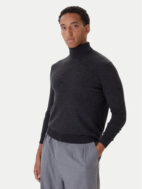 Rollkragenpullover · Grau